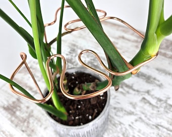 Monstera Plant Support Stake, Copper Houseplant Trellis, Accessories & Styling, Garden Gifts