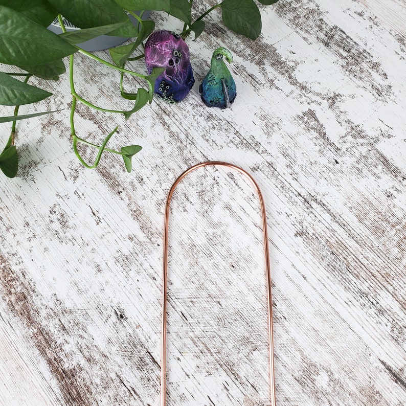 Copper Plant Trellis for Indoor Pots and Planters, Metal Houseplant