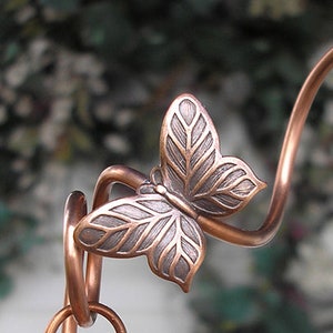 Electroculture copper coil stake, dragonfly garden antenna, butterfly glass suncatcher, plant mom gardening gift image 7