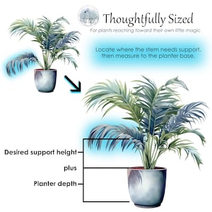 Dragonfly Copper Trellis Plant Stake, Decorative Indoor Houseplant Support, Gardening Gifts image 9