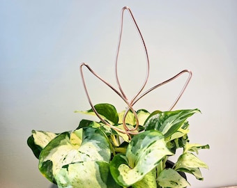 Copper Leaf Plant Trellis Houseplant Support