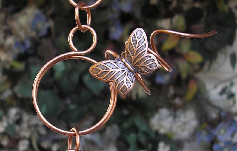 Mothers Day Wind Chimes Dragonfly Copper Garden Art Etsy
