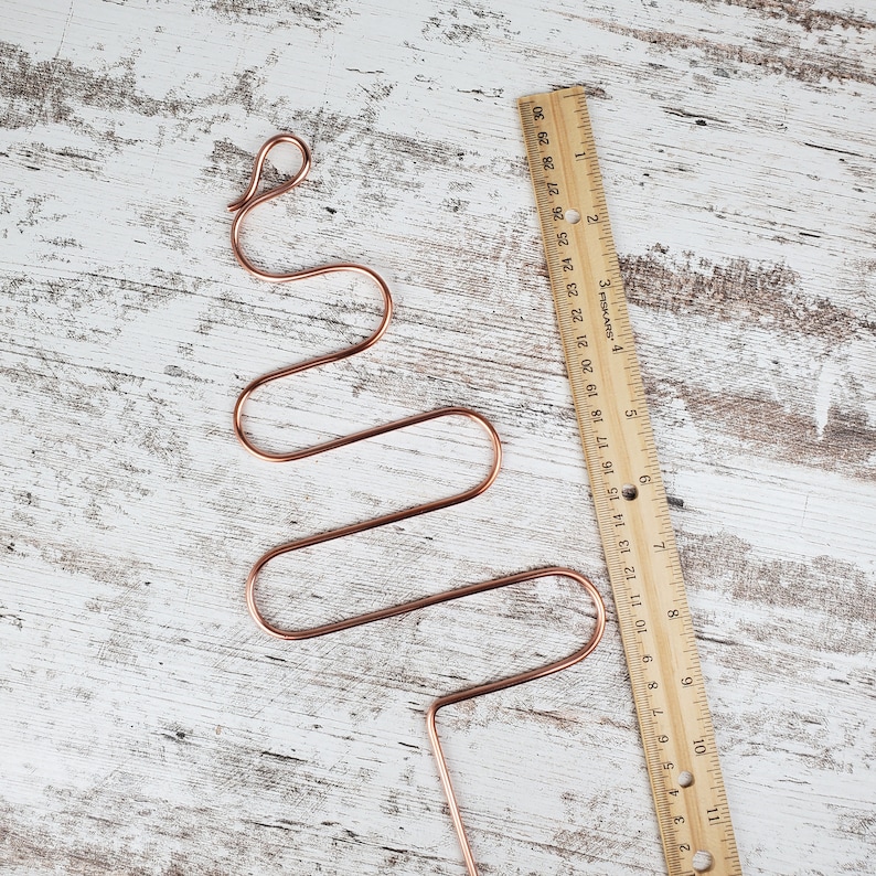 Copper plant stake, houseplant trellis and stem support, spring plant gifts image 9