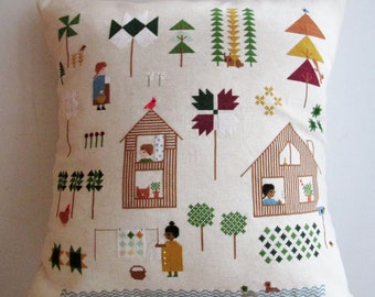 cross stitch pattern PDF Quilt Tree Forest