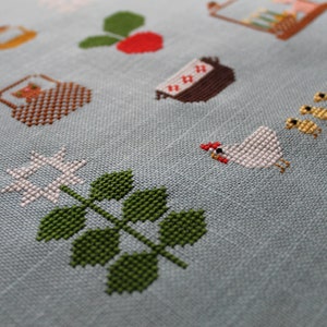 cross stitch pattern PDF Spring Baskets