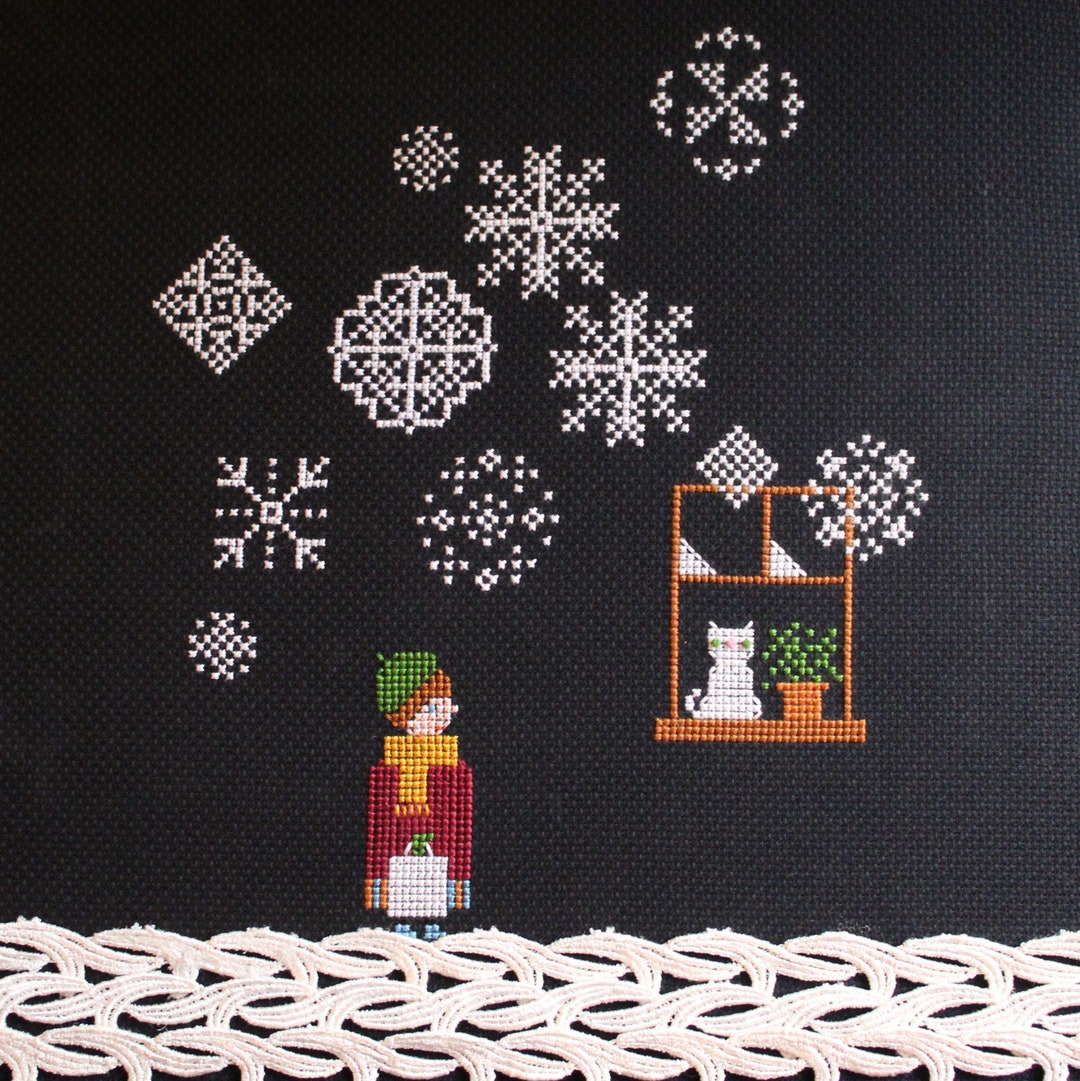 Cross Stitch Pattern PDF Winter Snowflakes - Etsy