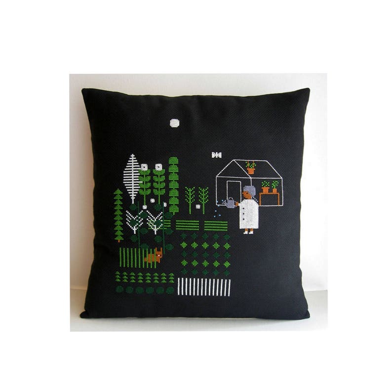 Cross Stitch Pattern PDF Night Garden - Etsy