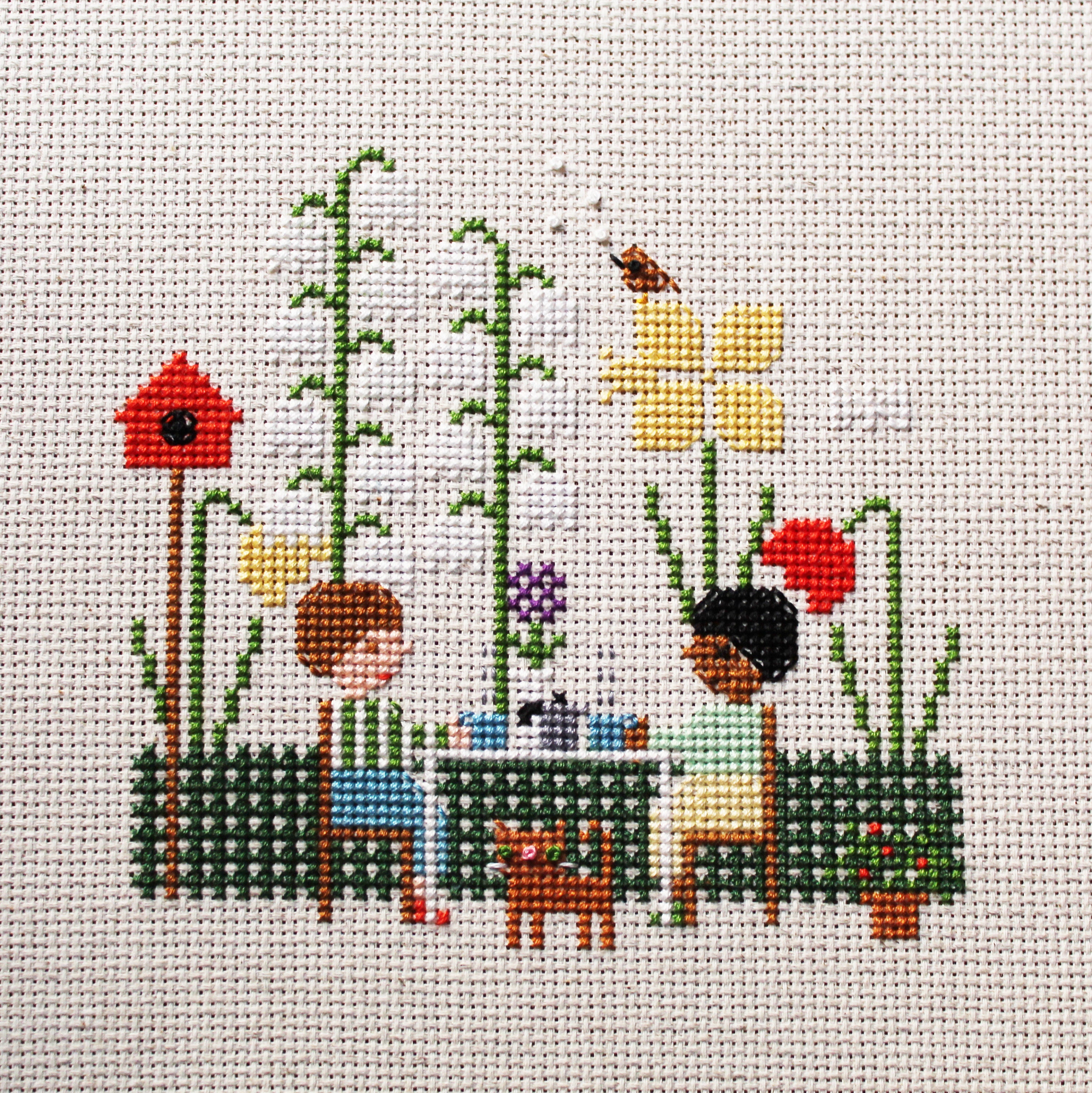 Cross Stitch Pattern PDF Garden Flowers - Etsy