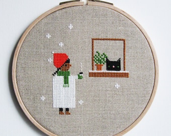 cross stitch pattern PDF First Snow