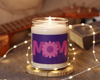 Purple Daisy Mom Candle, Mother's Day Gift, Relaxation Candle, Home Decor, Gift for Her, Self-Care