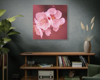 pink Japanese cherry blossom wall art Floral print