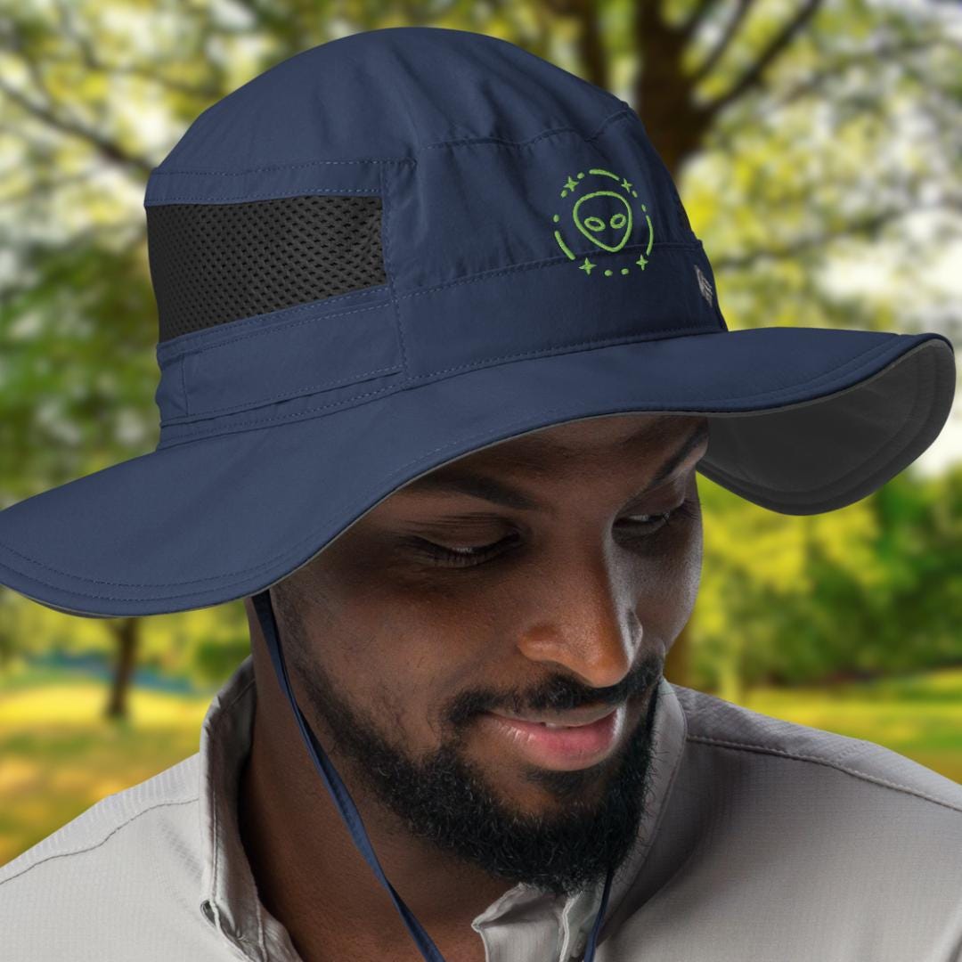 Alien UFO Hat for Sun or Rain, Unisex Columbia Booney Hat - Etsy