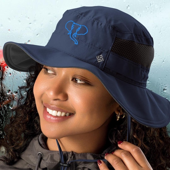Animal Lovers Sun Hat, Blue Elephant, Columbia Booney Hat for