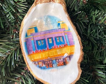 Georgia Theater (Athens) Oyster Shell Ornament