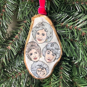 Golden Girls Oyster Shell Ornament, Trinket Dish
