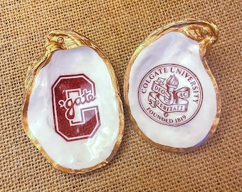 Colgate University Oyster Shell Ornament, Trinket Dish