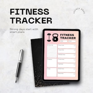 Printable Fitness Tracker: Weekly Workout & Gym Progress Log (Digital Download)
