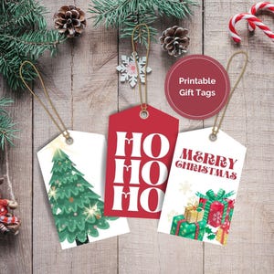 Etichette regalo di Natale, Etichetta regalo di Natale stampabile, Biglietto di Natale scaricabile digitalmente, Etichette regalo per le feste, Etichetta regalo per le feste, Biglietti stampabili