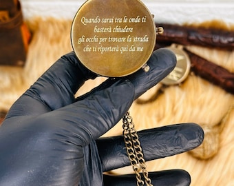 Personalised Brass Compass | Best Custom Engraved Item