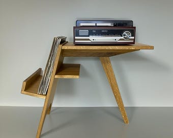 Vinyl Record Player Stand: Stylish Turntable Stand with Storage for Records and Audio Equipment