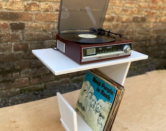 Platenspelerstandaard: houten platenspeler voor vinylverzamelaars en muziekliefhebbers