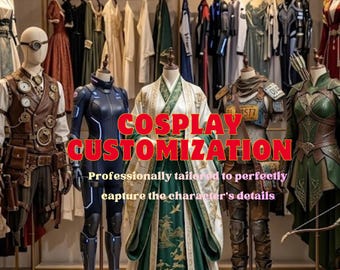 Custom Cosplay Costumes, Cosplay Commissions, Props and Armor Customization, Custom Clothing Based on Provided Images