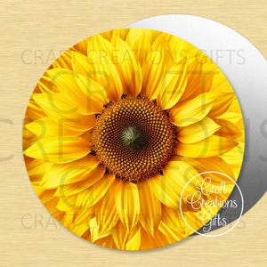 CRAFT SIGN Sunflower Yellow Tiered Tray Round Crafts Decor Projects Wreath Sign
