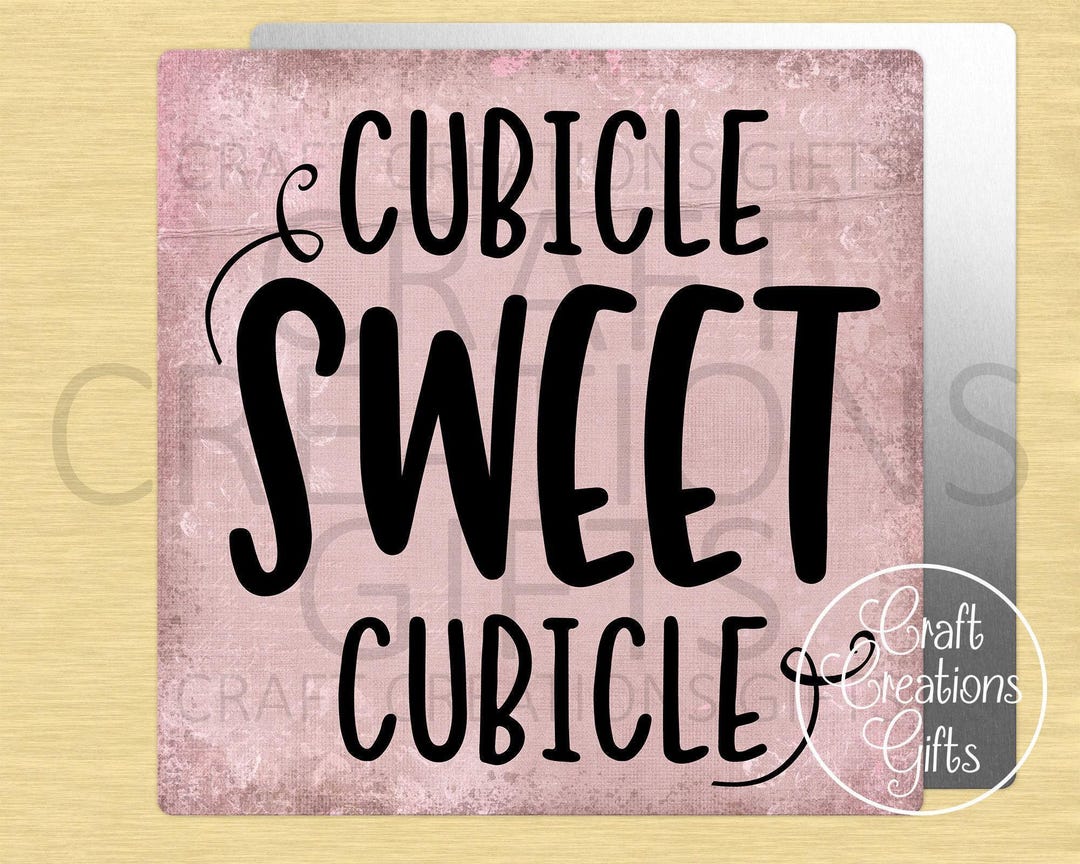 SMALL SIGN Cubicle Sweet Cubicle Work Office Job Coworker Gifts Tiered ...