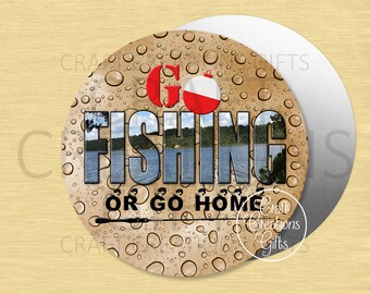 CRAFT SIGN Go Fishing Or Go Home, Crafts Wreaths