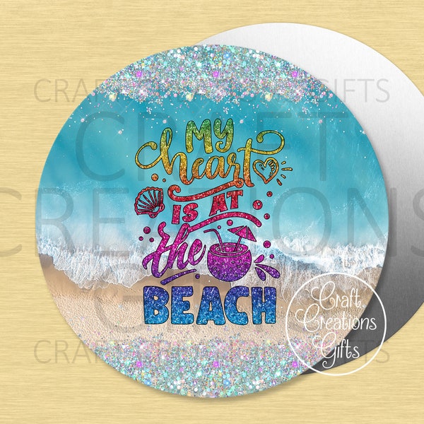 CRAFT SIGN My Heart Is At The Beach, Crafts Wreaths