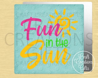 CRAFT SIGN Fun In The Sun, Summer Pool Beach Tropical Theme Crafts Tiered Trays Wreaths