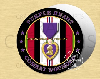 CRAFT SIGN Afghanistan Veteran Purple Heart Combat Wounded Military Crafts Wreaths