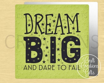 CRAFT SIGN Dream Big Dare To Fail Crafts Tiered Tray Decor Wreaths