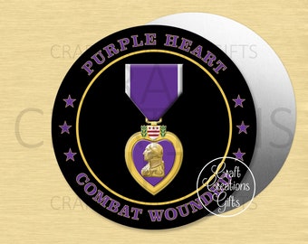 CRAFT SIGN Purple Heart Combat Wounded Military Wreaths Crafts