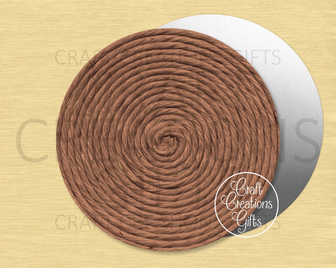ROUND CRAFT SIGN Flower Center Brown Round Attachments Crafts - Etsy