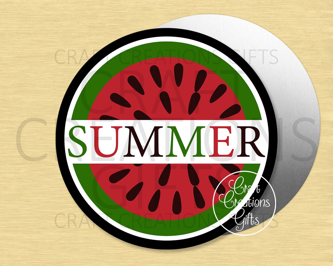 CRAFT SIGN Summer Watermelon Tiered Tray Round Crafts Decor Projects ...