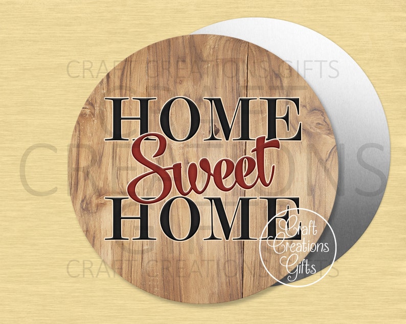 CRAFT SIGN Home Sweet Home, Crafts Wreaths image 1