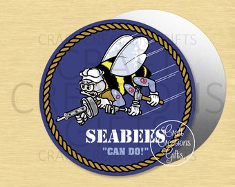 CRAFT SIGN Navy Seabees Can Do Military Wreaths Crafts s