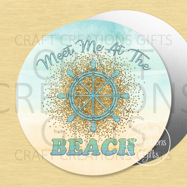 Beach Wreath Sign Etsy