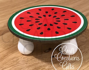 MINI RISER Watermelon Slice Theme Tiered Tray Decor Display Stand Crafts Summer 3.5 inch