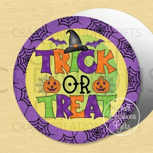 SMALL SIGN Trick Or Treat Halloween Witch Hat Tiered Tray Craft Projects Home Decor