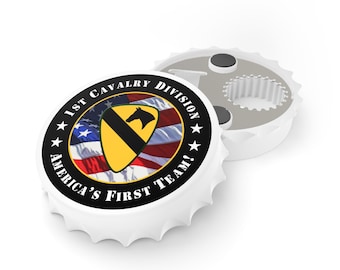 Army 1st Cavalry Division Bottle Opener America's First Team Military