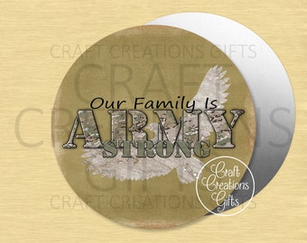 CRAFT SIGN Our Family Is Army Strong Military Crafts Miniatures Wreaths