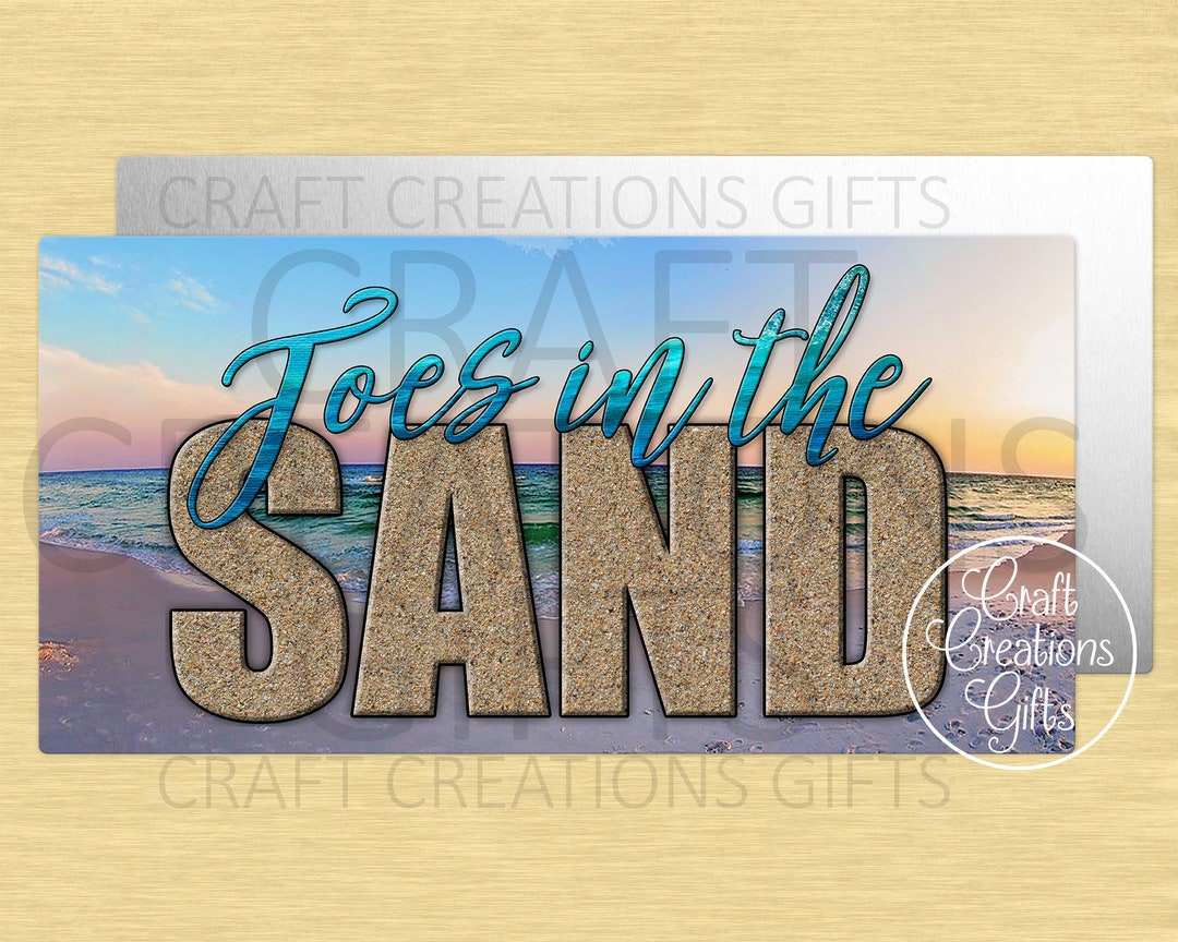 MINIATURE SIGN Toes in the Sand Beach Ocean Crafts Miniatures - Etsy