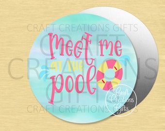 CRAFT SIGN Meet Me At The Pool Summer Crafts Wreaths