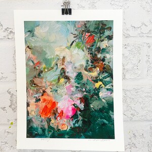 art prints Giclee Abstract Floral Painting print, wall art, Garden Art, art gift, home decor, home gifts, Blessing image 5