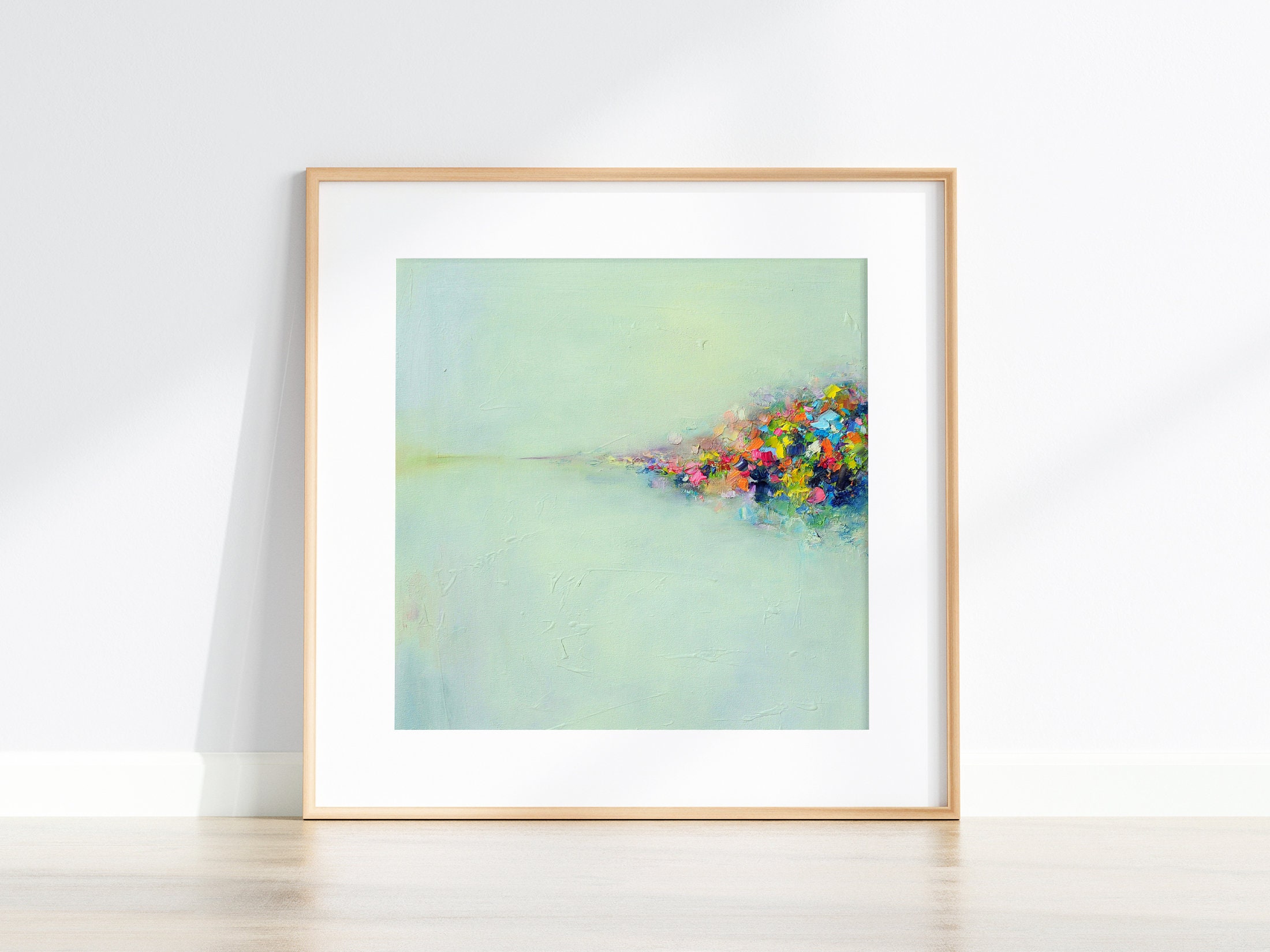Abstract art print, Giclee Print, original abstract painting ,Abstract Landscape print, print wall art, Art gift, square print 10x10 12x12
