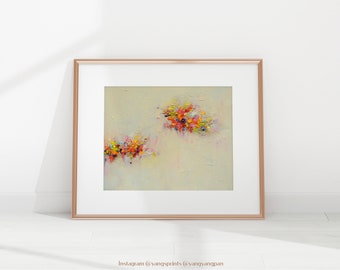 Impresión de arte, Arte abstracto, Pintura de paisaje, Impresión de arte mural, Pintura al óleo, Impresión de bellas artes, Impresión Giclee, Arte colorido, regalo casero,