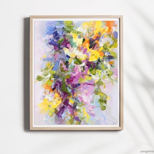Giclele art print, Sunny Flower, home gift, painting, wall art,
