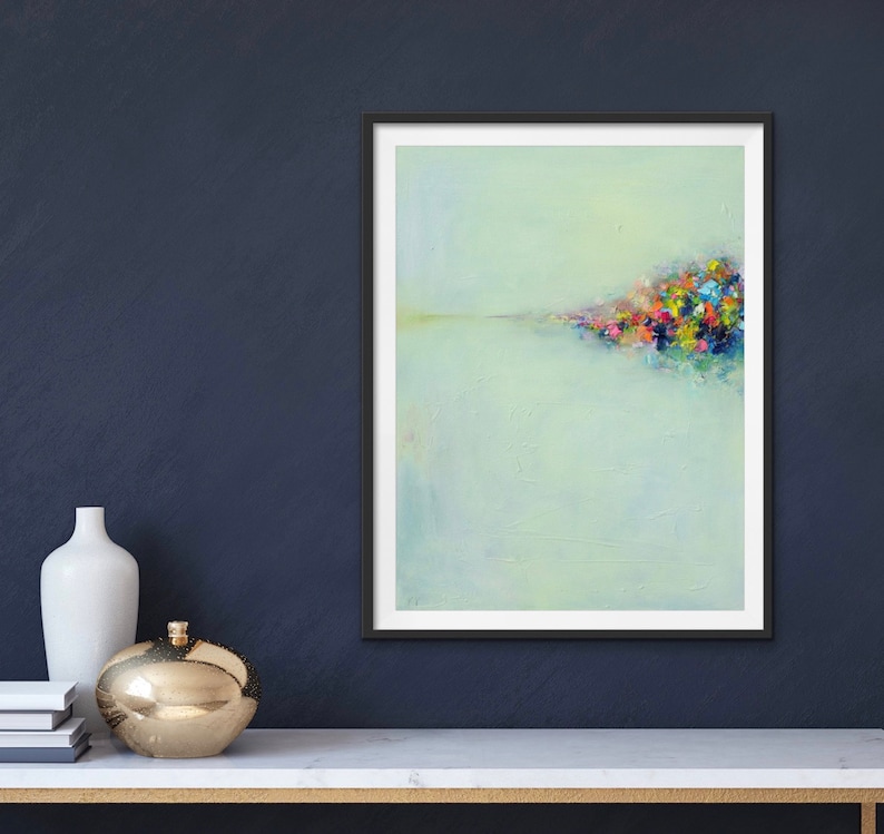 Abstract Art print, Giclee, Landscape print, wall art print gift, fine art print, living room office bedroom nursery home gift AL3 image 4